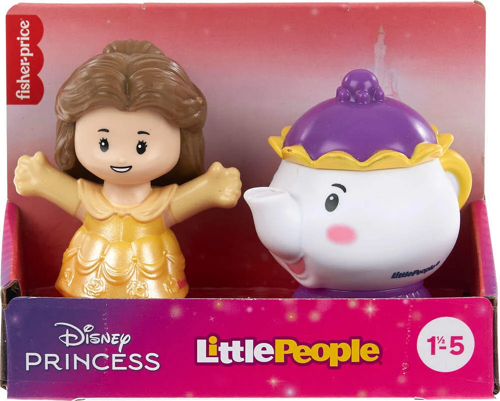 Little People Princesses Disney Coffret Belle et Mme Samovar