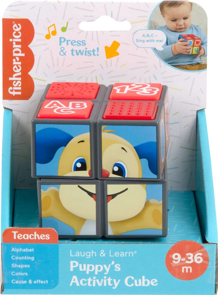 Fisher-Price Laugh and Learn Puppy's Activity Cube - English Edition