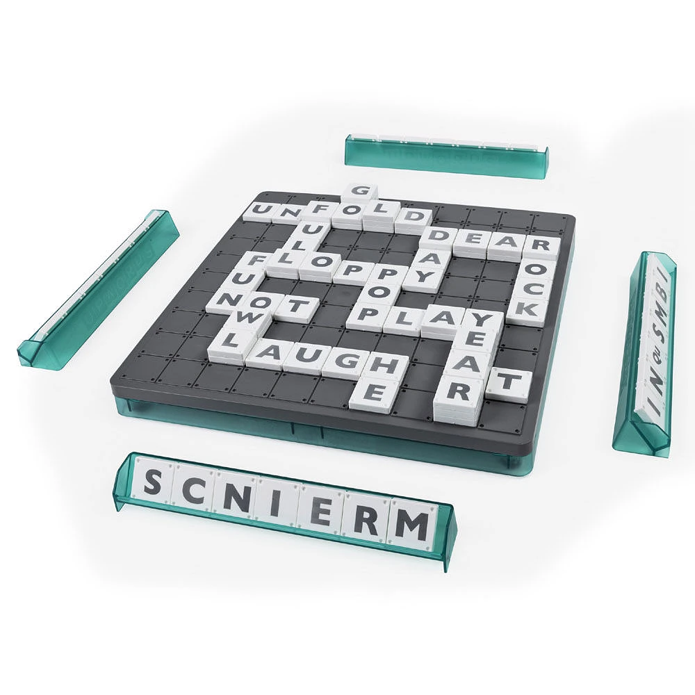 Upwords, Fun and Challenging Family Word Game with Stackable Letter Tiles
