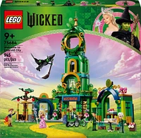 LEGO Wicked Welcome to Emerald City Collectible Toy, Dollhouse Playset with Glinda and Elphaba, 75684