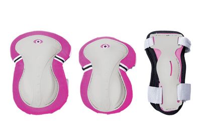 Globber Junior Set of 3 Protections - Pink XS