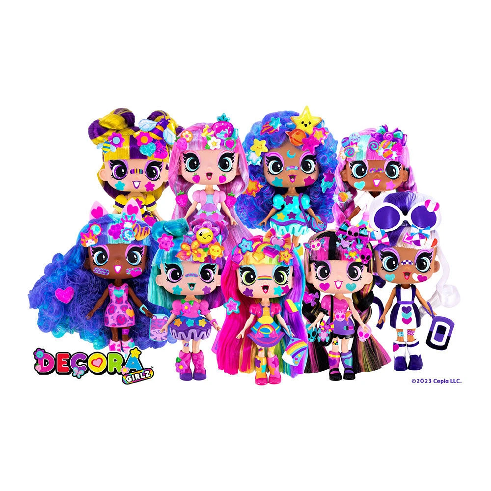 Decora Girlz 5" Collectible Dolls: Express & Decorate - Mystery Pack with 8 Surprises