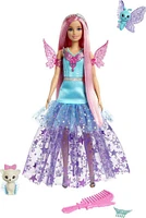 Barbie-A Touch of Magic-Malibu-Poupée avec 2 animaux féeriques