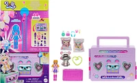 Polly Pocket Disco Dance Fashion Reveal Doll & Playset with Unboxing Surprises & Water Play