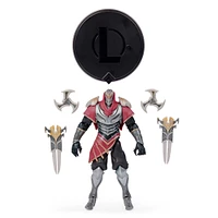 League of Legends, 6-Inch Zed Collectible Figure w/ Premium Details and 2 Accessories, The Champion Collection, Collector Grade