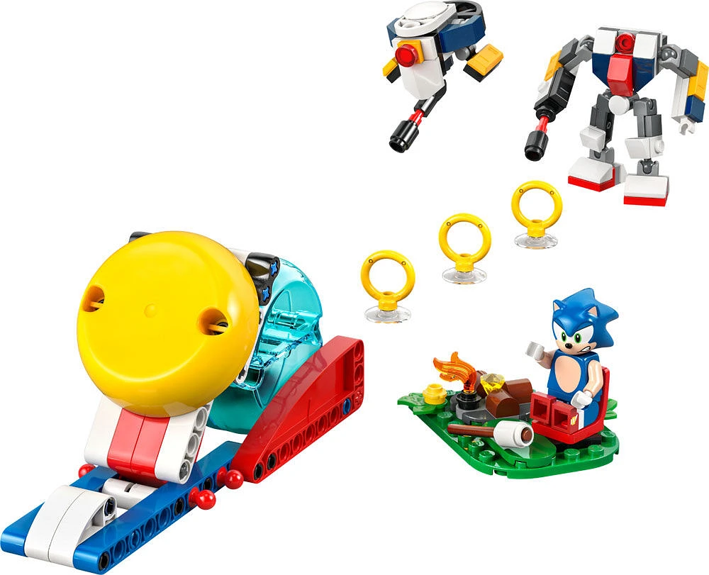 LEGO Sonic the Hedgehog : La bataille près du feu de camp de Sonic, Jouet de jeu vidéo à collectionner pour garçons et filles 77001