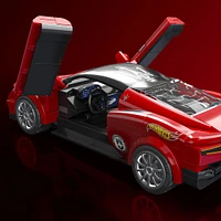 Mattel Brick Shop Hot Wheels Maserati MC20 Building Toy Kit (250 Pieces), for Collectors