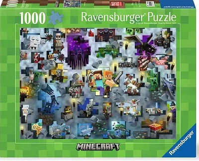 Ravensburger Minecraft Mobs Challenge 1000 Pc Puzzle