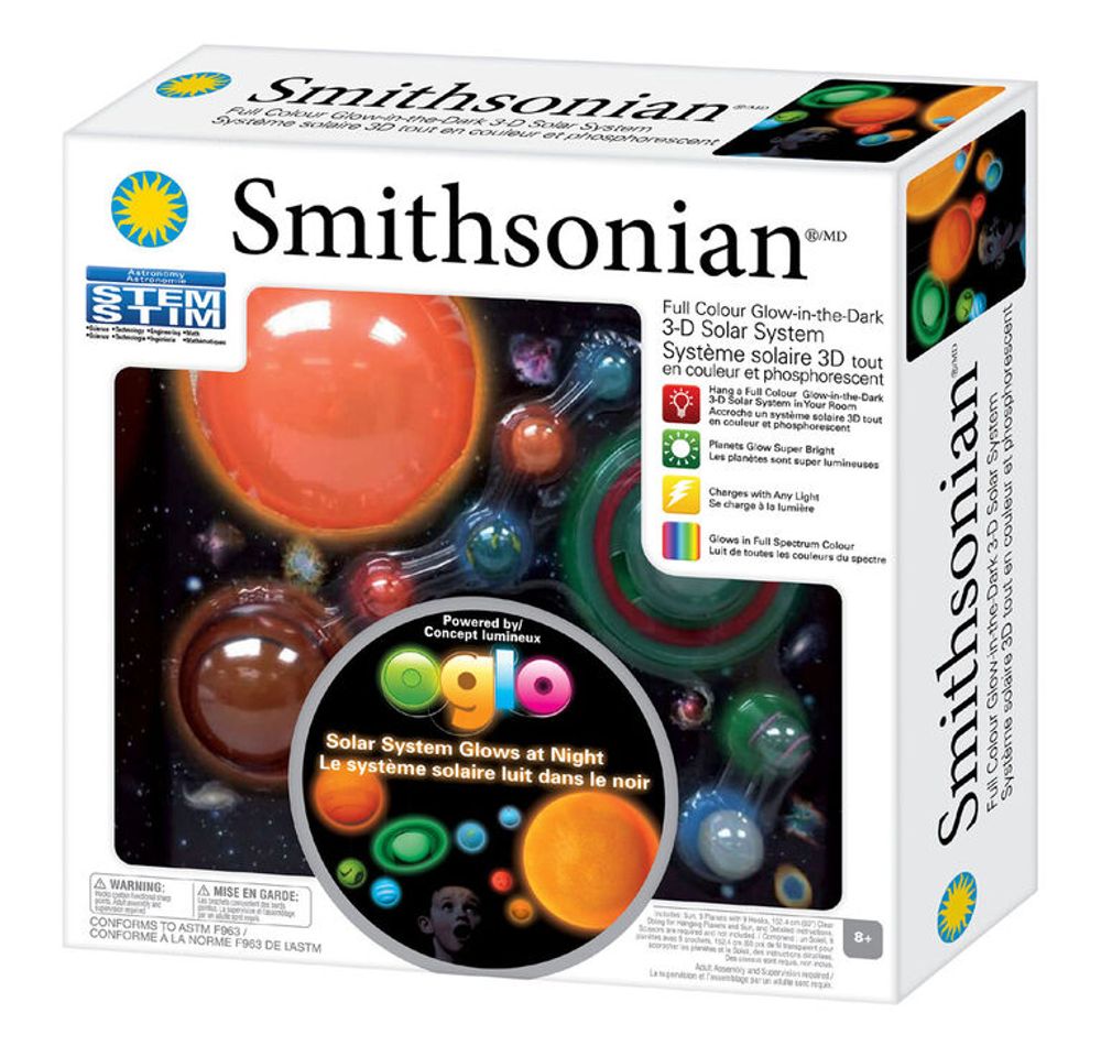 Smithsonian Glowing 3-D Solar System Kit