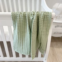 Koala Baby - Sage Muslin Ottoman Weave Blanket