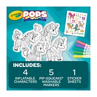 Ensemble d'activités de personnages gonflables Crayola POPS 3D, Licornes