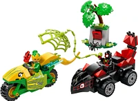 Ensemble de construction LEGO Marvel Spidey et ses amis extraordinaires La poursuite en dino-véhicules de Spin et Electro 11198