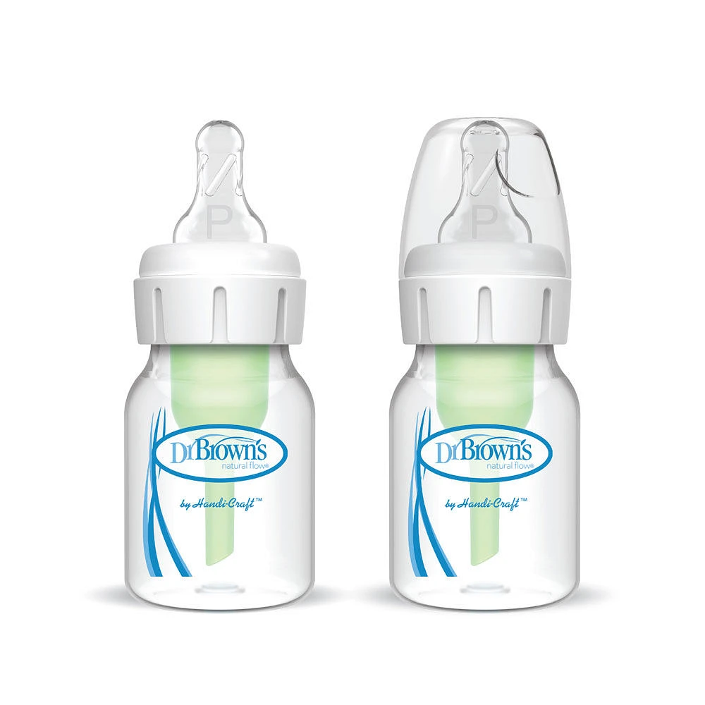 Biberon étroit de 60ml Options+ de Dr. Brown's pour Preemie, 2 Pack