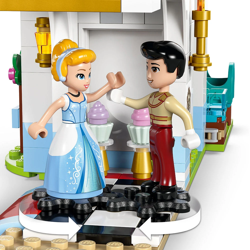 LEGO Disney Princess Cinderella's Castle & Horse Carriage Playset - Princess Castle Building Toy - 43275