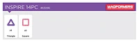 Ensemble Magformers Inspire de 14 pièces - Édition anglaise