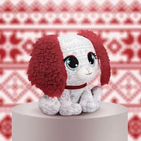 P.Lushes Designer Fashion Pets Holly Vail Premium Dog Stuffed Animal, Red and White, 6"