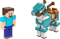 Minecraft Steve And Armored Horse Figures