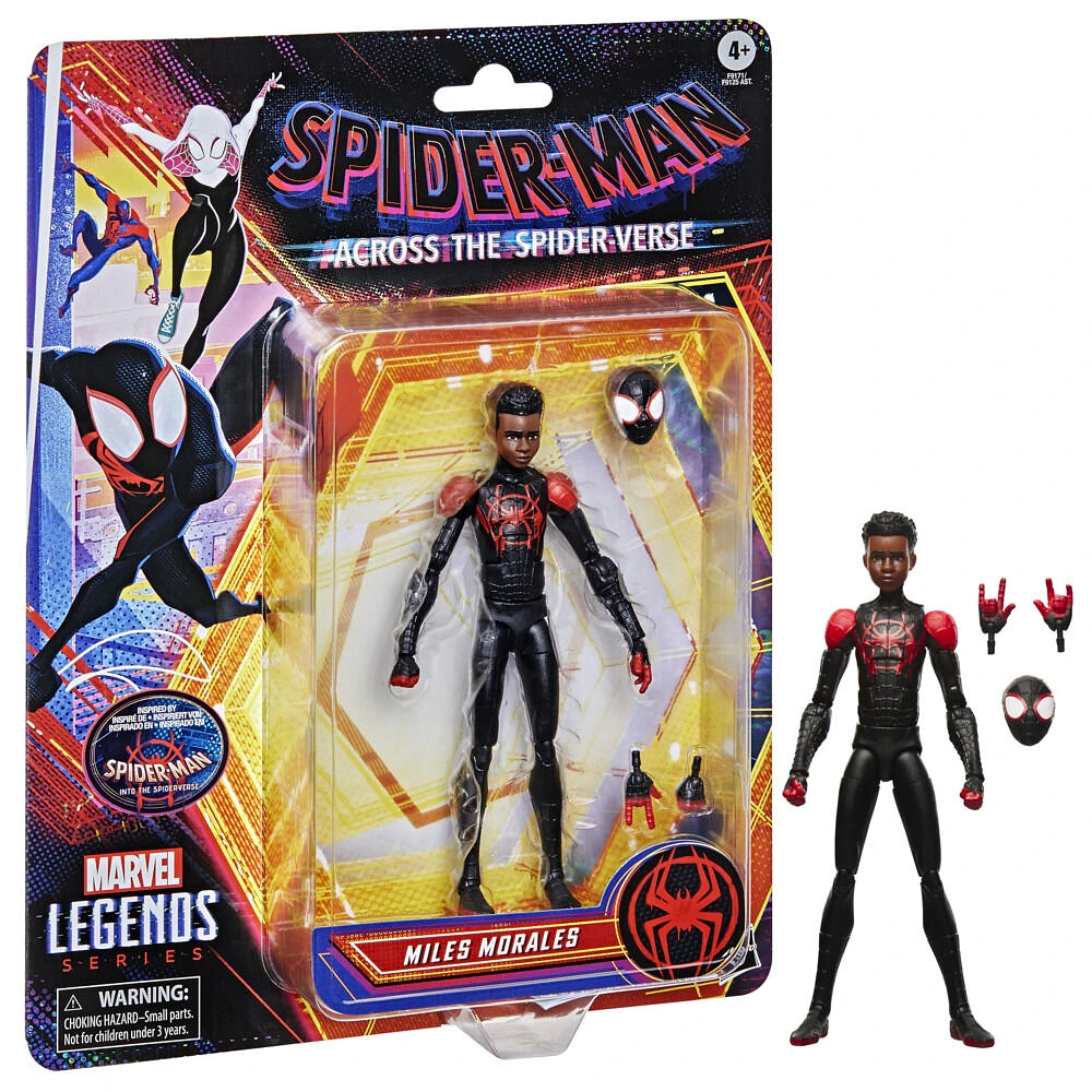 Marvel Legends Series Miles Morales, Spider-Man: Into the Spider-Verse Collectible 6 Inch Action Figure