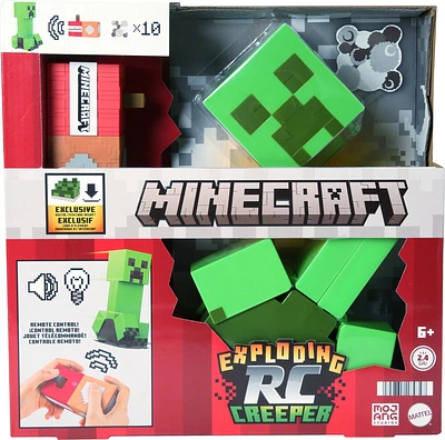 Minecraft Creeper explosif télécommandé, lumières, sons, code de contenu