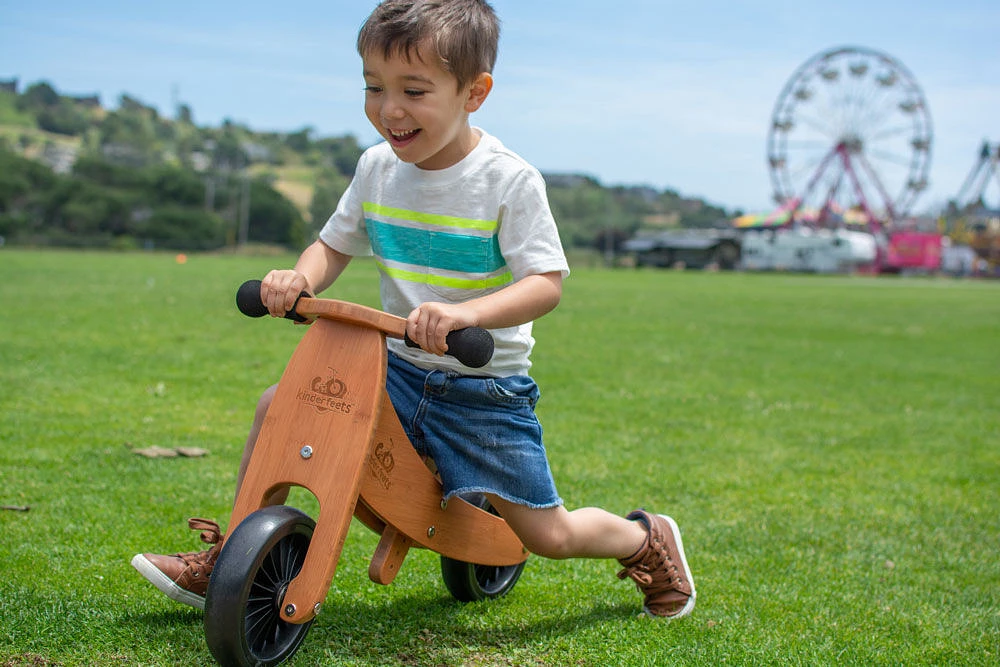 Kinderfeets Tiny Tot PLUS Balance Bike BAMBOO