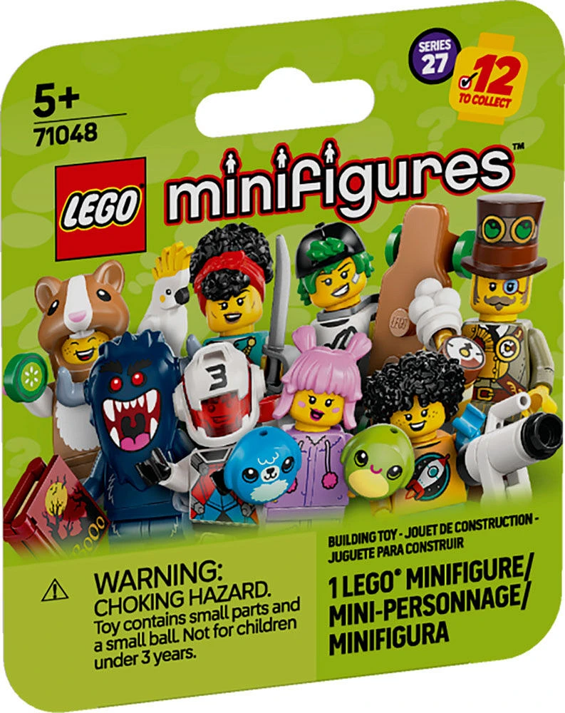 LEGO Minifigures Series 27 Pack - Collectible Minifigure - Mystery Blind Box, 1 of 12 Possible Minifigures - 71048