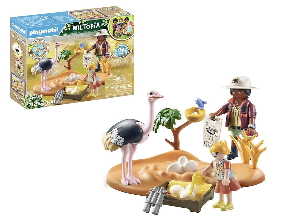 Playmobil - Wiltopia - Explorateurs et nid d'autruche