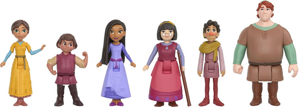 Disney - Wish - Coffret de mini-personnages - Royaume de Rosas - Notre exclusivité