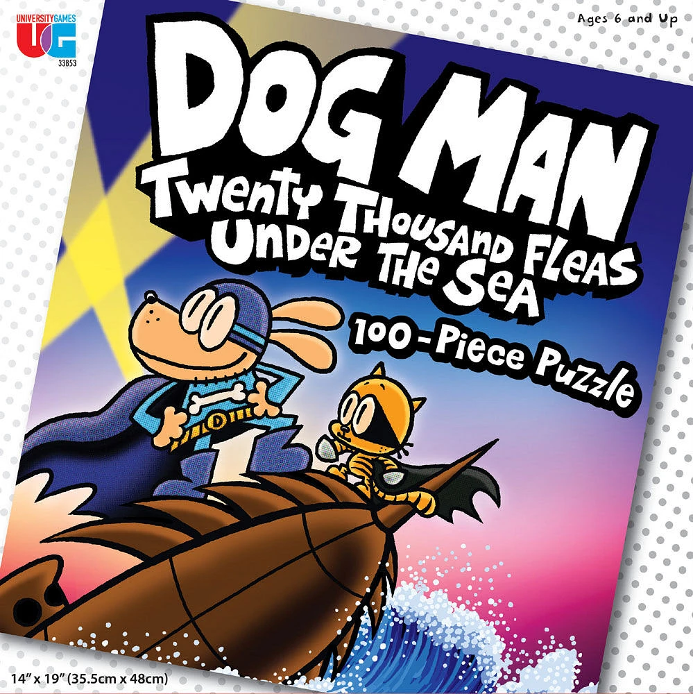 Dog Man 20,000 Fleas 100 pc Puzzle - English Edition