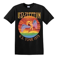 Led Zeppelin- US Tour 75 Black T-Shirt