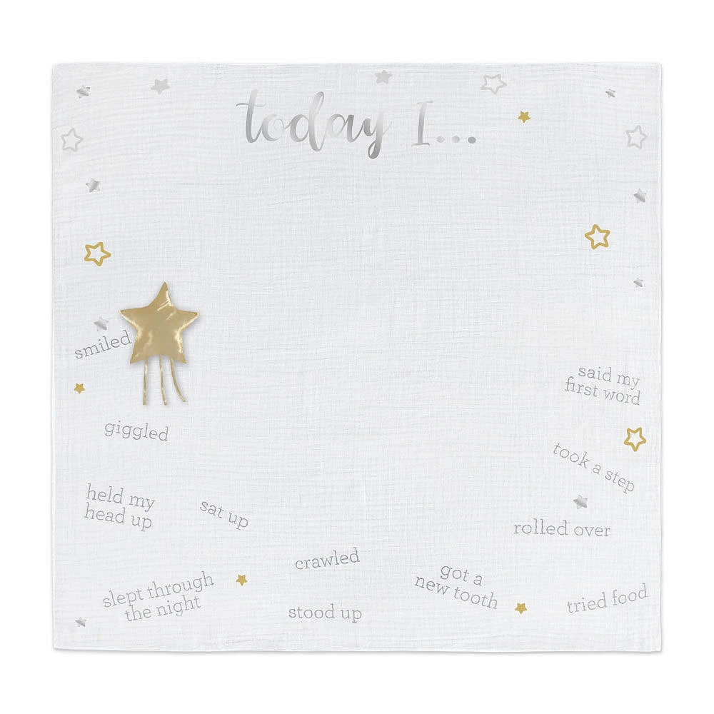 Just Born Sparkle Milestone Blanket