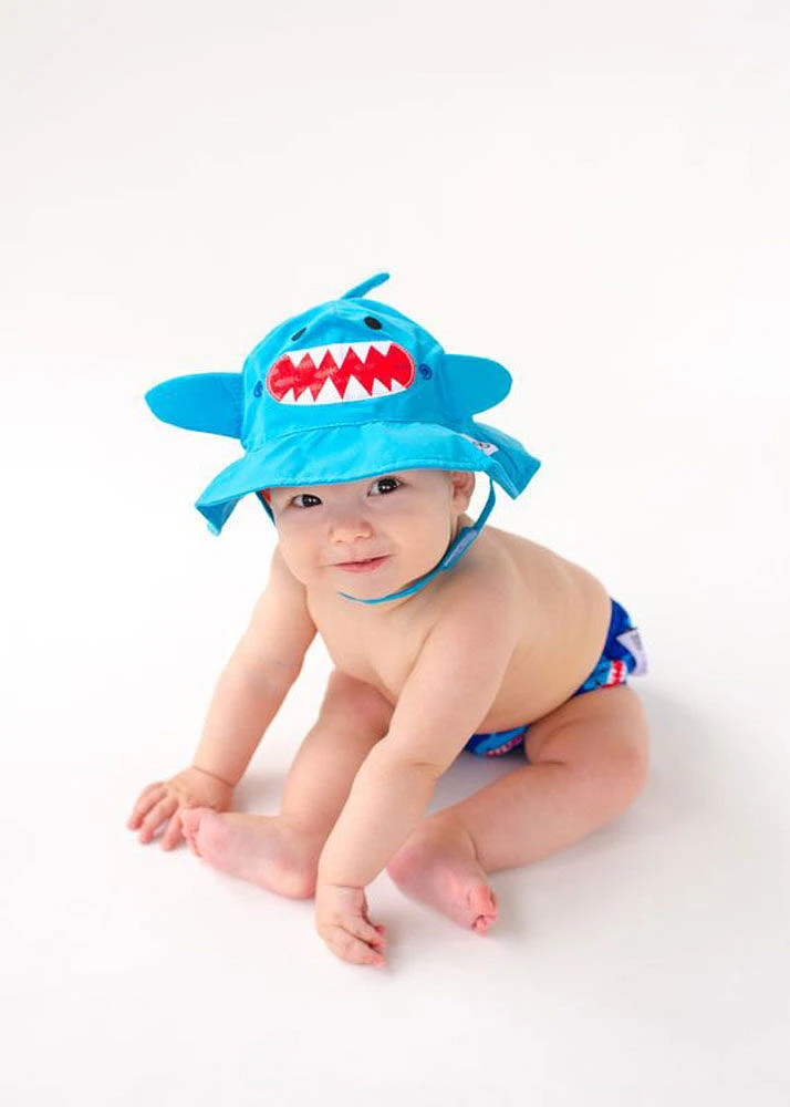 Zoocchini - Swim Diaper & Hat Set - Shark - Medium