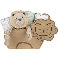 Welcome Baby Lion Shaped 5 PC Gift Set