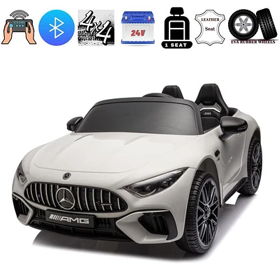 KIDSVIP Mercedes Benz 24V SL63 Licensed 4X4 Ride-On Car For Kids w/ RC