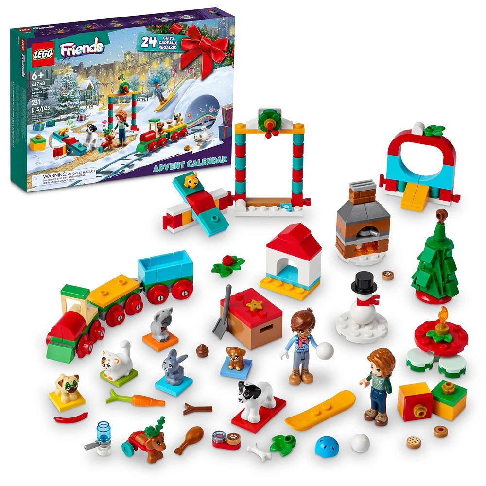 LEGO Friends Le calendrier de l'Avent 2023 41758 Ensemble de jeu de construction (231 pièces)