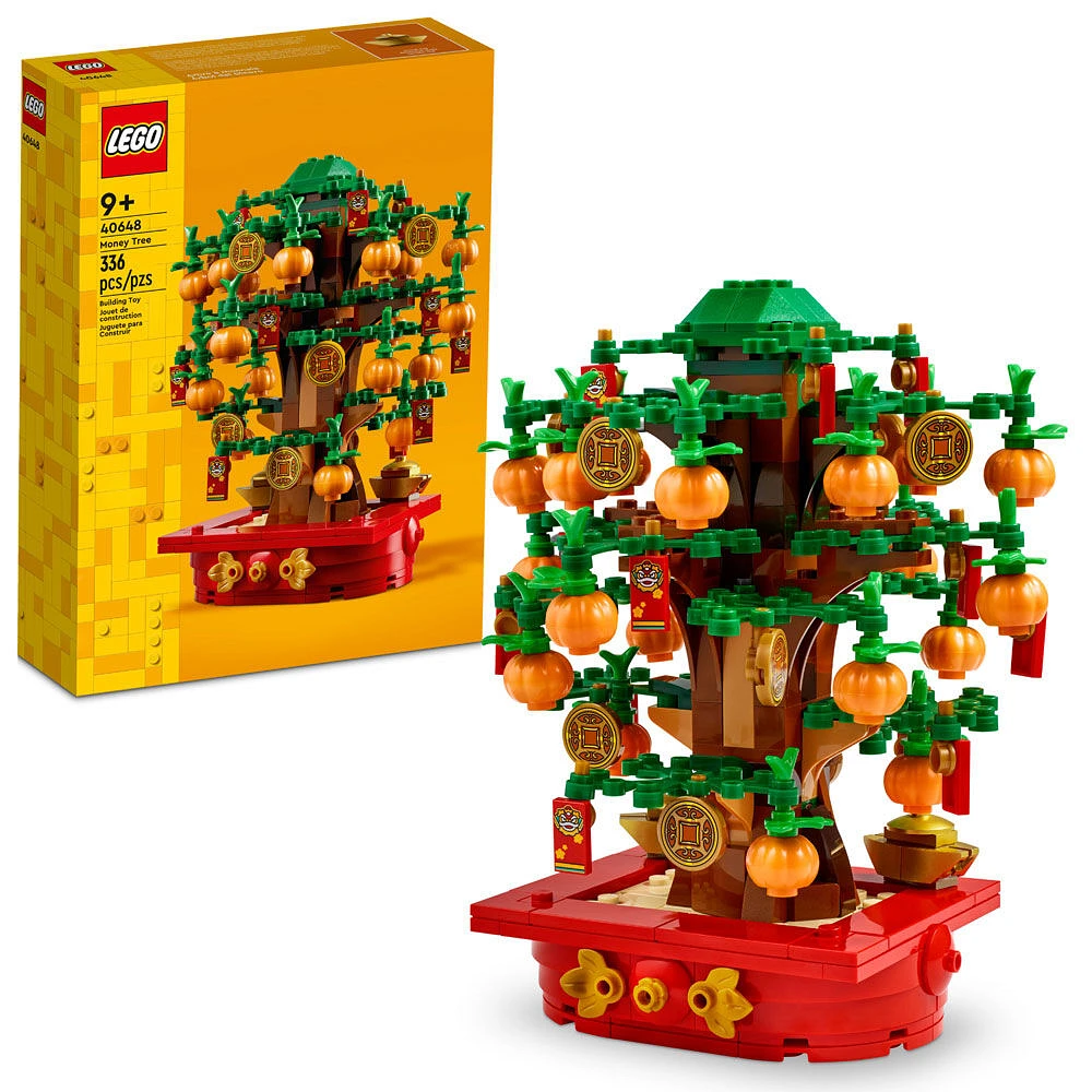 LEGO Arbre à monnaie Ensemble de construction pour enfants, Cadeau du Nouvel An lunaire pour garçons et filles 40648