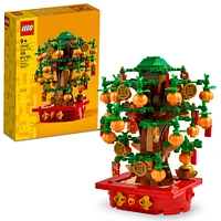 LEGO Arbre à monnaie Ensemble de construction pour enfants, Cadeau du Nouvel An lunaire pour garçons et filles 40648