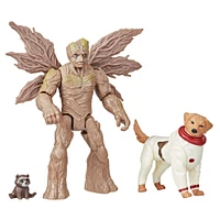 Marvel Gardiens de la galaxie Vol. 3, figurines articulées Groot, Bébé Rocket et Marvel's Cosmo - Notre exclusivité