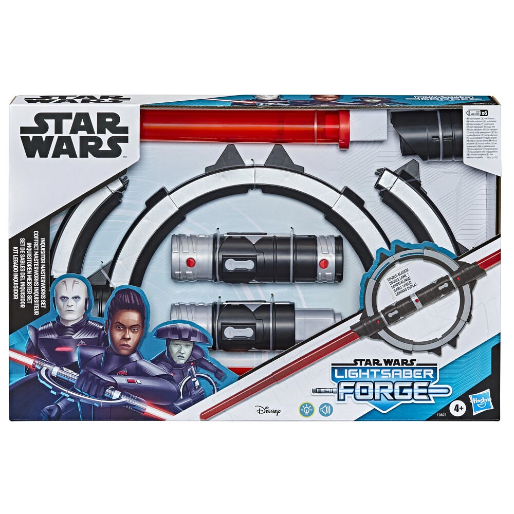 Star Wars Lightsaber Forge Inquisitor Masterworks Set Double-Bladed Electronic Lightsaber