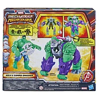 Marvel Mech Strike Mechasaurs, figurine Hulk de 11 cm avec Mechasaur Gamma Smasher, jouet de super-héros