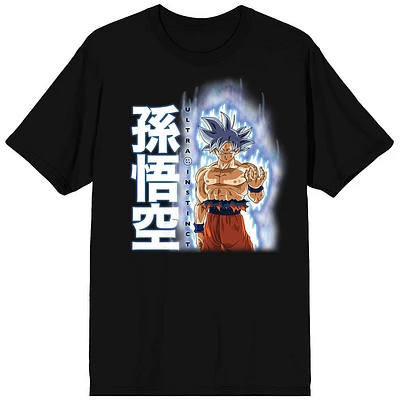 Dragon Ball Super Saiyan Goku Kanji Noir T-Shirt 