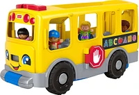 Fisher-Price Little People Big Yellow School Bus Pull-Along Toddler Learning Toy