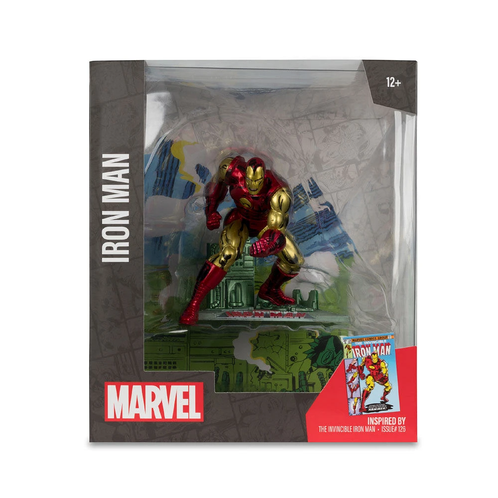 Marvel Iron Man 1:10th Scale Posed Figure with Scene (The Invincible Iron Man #126)