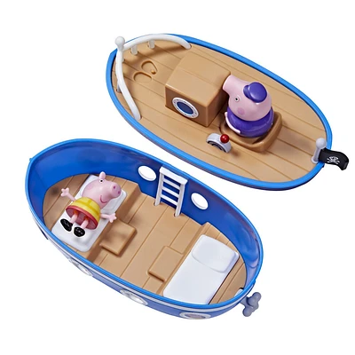 Peppa Pig Peppa's Adventures Grandpa Pig's Cabin Boat Vehicle Preschool Toy