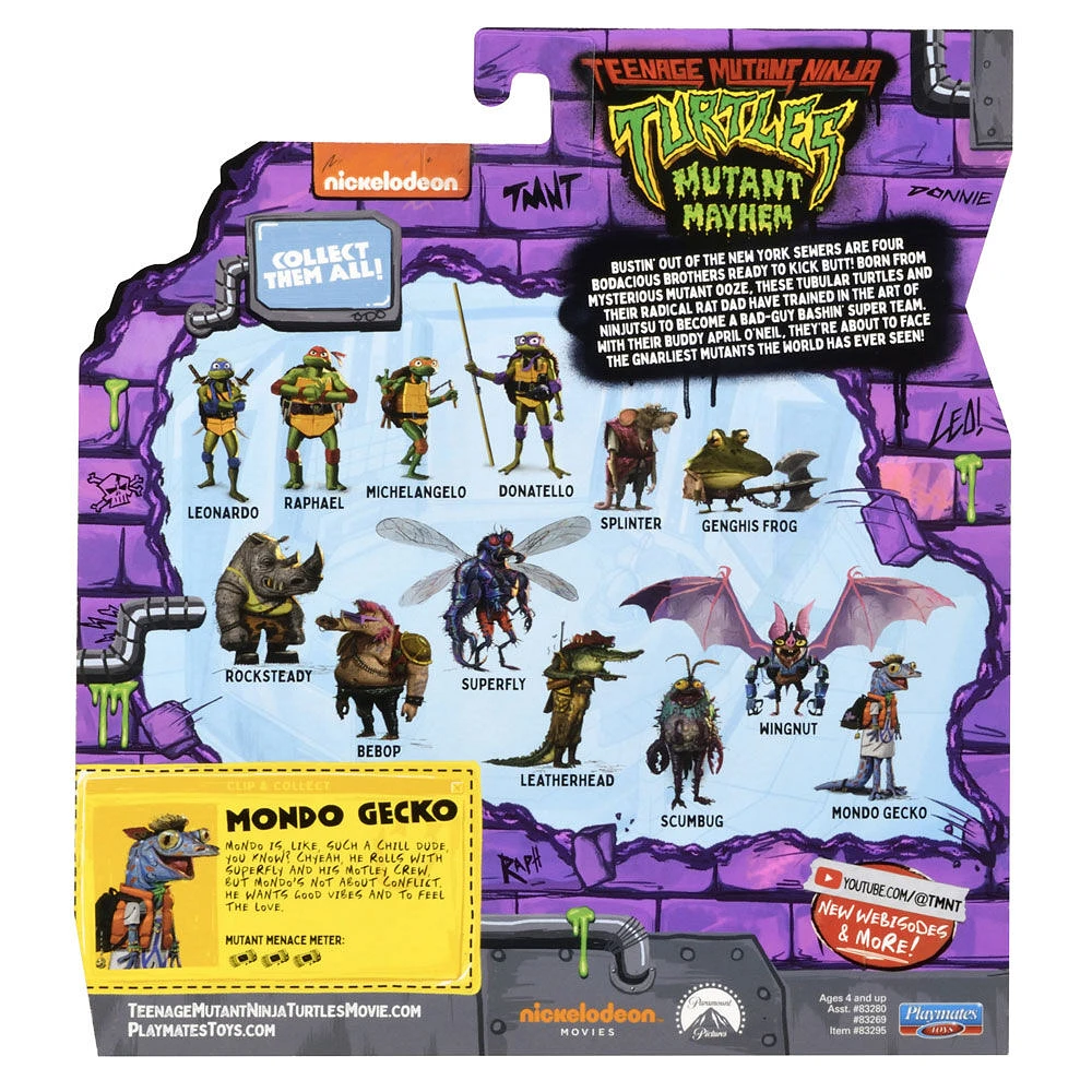 Teenage Mutant Ninja Turtles: Mutant Mayhem -Mondo Gecko Basic Action Figure