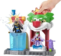 Imaginext DC Super Friends Batman Playset with Color Changing Action, The Joker Funhouse