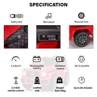 Voltz Toys Mercedes-Benz AMG G65 avec télécommande, rouge