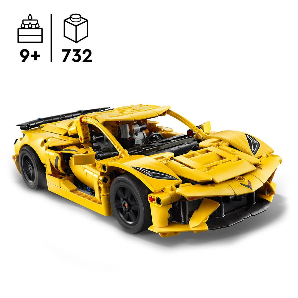 LEGO Technic Chevrolet Corvette Stingray, Ensemble de modèle de voiture, Ensemble de jouet de véhicule de sport 42205