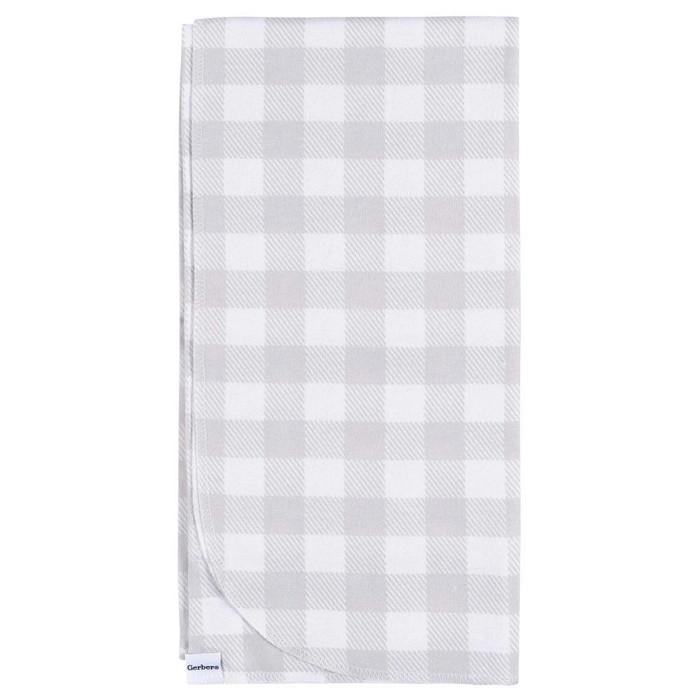 Gerber Childrenswear - 4 Pack Flannel Receiving Blanket - Celestial