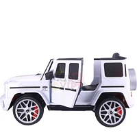 KidsVip 12V Enfants et Tout-Petits Mercedes G63 Edition Voiture Eléctrique avec Commande à Distance - Blanc