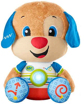 Fisher-Price - Rires et Éveil - So Big Puppy, peluche pour tout-petits - Version Française